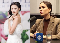 Ngọc Châu khoe catwalk điêu luyện hậu training, đối thủ tại Miss Universe xuất hiện gây choáng