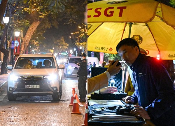 Vi phạm nồng độ cồn, tài xế Mercedes lao vào xô đẩy cảnh sát