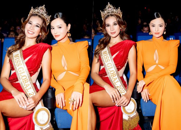 Vũ Thu Phương đọ dáng 'một chín một mười' với 'Miss Global 2022' Shane Tormes