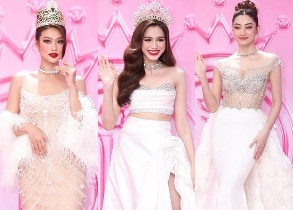 Thảm đỏ chung kết Hoa hậu Việt Nam: Đỗ Hà sang chảnh, Đoàn Thiên Ân - Lương Thùy Linh cùng dàn mỹ nhân "chặt chém"