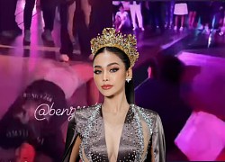 1st runner-up MGI - Engfa lying on the dance floor offensively &quot;throws away&quot; the crown, Thuy Tien is suddenly &quot;screamed&quot; by name?