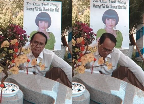 Chồng Thanh Kim Huệ bật khóc bên mộ vợ: "Năm nay anh ăn Tết buồn lắm"