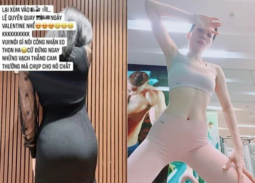 Đây là bức hình Lệ Quyên "chiêu đãi" dân mạng vào ngày Valentine: "full bàn toạ" chiếu thẳng camera thường chẳng ngại ai!