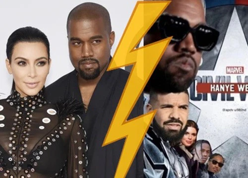 Kanye West is &quot;crazy&quot; for love: Dragging Drake, Taylor and a series of cult stars into the Avengers team for revenge