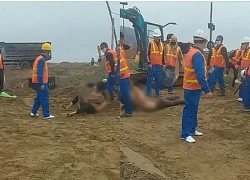 Thanh Hoa: Many workers drag a group of women wearing only bras at the construction site, what is the cause?