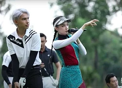 Hương Giang đánh golf "veo véo" trên sóng truyền hình, thành quả 1 năm của Matt Liu là đây chứ đâu!