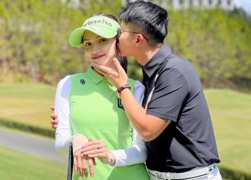 Matt Liu hôn hít Hương Giang trên sân golf, tổ hợp hạnh phúc lan toả cực mạnh ngày 8/3