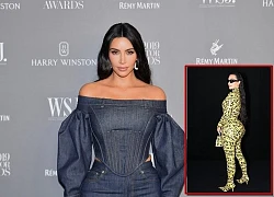 &quot;Super round 3 beauty&quot; Kim Kardashian wraps tape around her body - a very shocking outfit