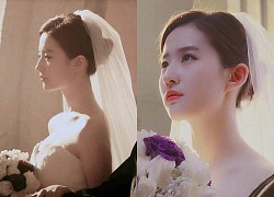 Liu Yifei caused a fever with a photo of a wedding dress showing off her sexy breasts, the most beautiful bride in Cbiz is here