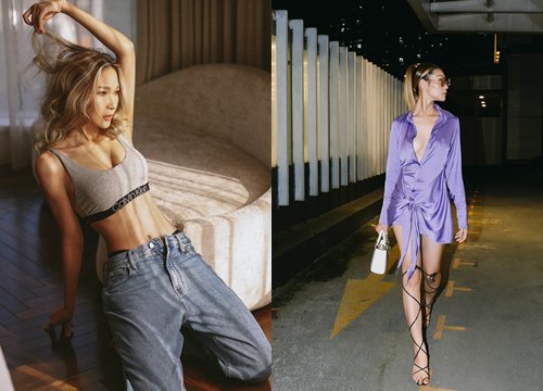 Khoe ảnh toàn "múi", Diệp Linh Châu được khen giống Bella Hadid