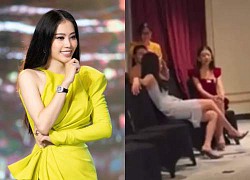 Nam Em shocked with an unacceptable sitting posture at Miss World Vietnam 2022