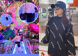 Phạm Quỳnh Anh để lộ rõ vòng 2 lùm lùm và 1 dấu hiệu bầu bí khi vi vu ở Mỹ?