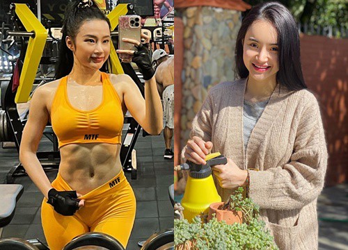 Angela Phương Trinh đam mê khoe cơ bắp, em gái lại nhu mì hết mực