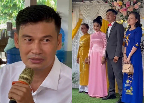 Đám cưới Tiết Cương với vợ trẻ: Mẹ ruột vắng mặt, Cát Tường gào thét vì cô dâu quá xinh
