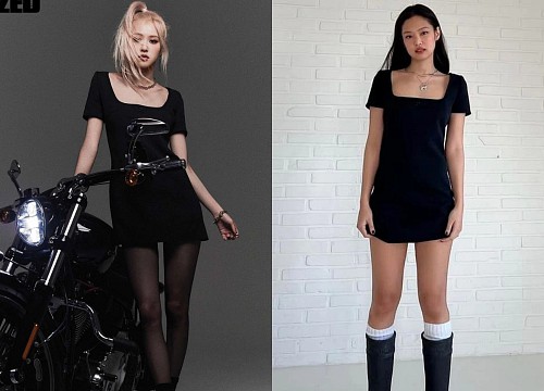Jennie Rosé đụng hàng cực gắt: Diện váy ngắn cũn, ai sang chảnh hơn?