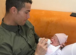 Happy Ronaldo welcomes the newborn princess home after the shock of losing her baby