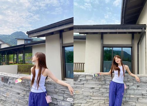 Trieu Lo Tu shows off her beautiful figure, revealing her bare face as a goddess