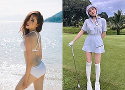 MC Thanh Thanh Huyền "khen" chân dài chơi golf phải dậy sớm, chịu nắng để săn đại gia - Netizen réo tên Hiền Hồ