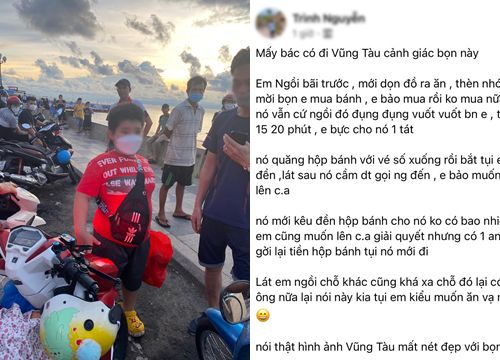 Thanh niên "tác động vật lý" bé trai bán hàng rong ở Vũng Tàu vì "mời nhây" gây tranh cãi?