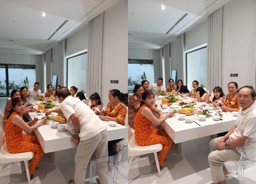Mẹ Thủy Tiên khoe loạt ảnh hội ngộ cùng phụ huynh Công Vinh, tiết lộ tình cảm gắn bó thân thiết của hai bên gia đình