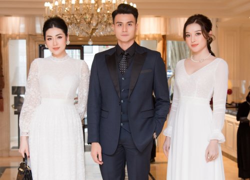 Á hậu Tú Anh, Huyền My xinh đẹp, rạng rỡ sánh bước bên siêu mẫu Vĩnh Thụy