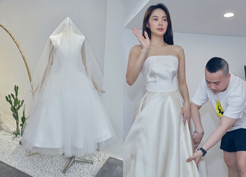 Beautiful Minh Hang tries on a wedding dress, designer Huy Tran reveals shocking value