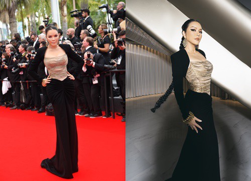 Ly Nha Ky wears nearly 100,000 Euro diamond jewelry, is internationally praised at Cannes