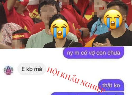 "Tiểu tam" vụ đi xem chung kết SEA Games với trai đã có vợ lên tiếng: "Em không biết thật mà!"