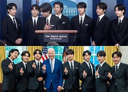 BTS khoe visual cực phẩm tại Nhà Trắng, còn dạy Tổng thống Mỹ Joe Biden "bắn tim"