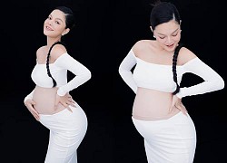 Pham Quynh Anh continues to show off a series of photos of her pregnant belly surpassing, &quot;pregnant mother&quot; is all hiccup