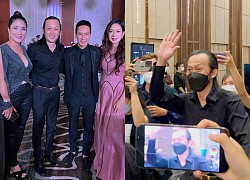 Meritorious Artist Hoai Linh attended the wedding of Mac Van Khoa, in a happy mood after the noise