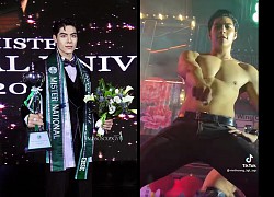 Just crowned the International Male King - Viet Hoang revealed a sexy dance clip, bending in the bar