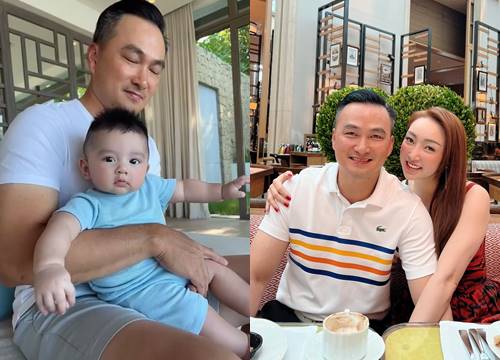 Khoe khoảnh khắc đáng yêu của con trai, Chi Bảo mừng sinh nhật ngọt ngào đến vợ kém 16 tuổi