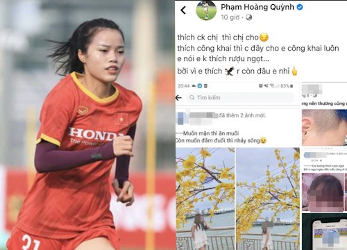 'Hoa khôi' tuyển nữ Việt Nam -Hoàng Quỳnh đăng đàn tố 'trà xanh' giật chồng: Thích thì chị cho!