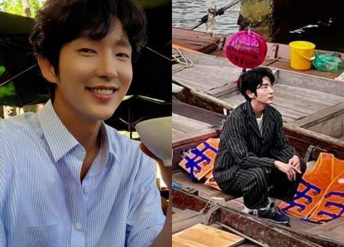 Lee Jun Ki check-in Hội An, thích thú khi được ngồi thuyền trên sông, liên tục vẫy tay chào fan