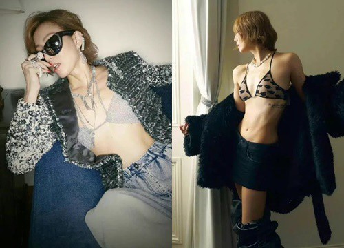 Diva Trịnh Tú Văn hở bạo, tự tin khoe vòng một ở tuổi U50