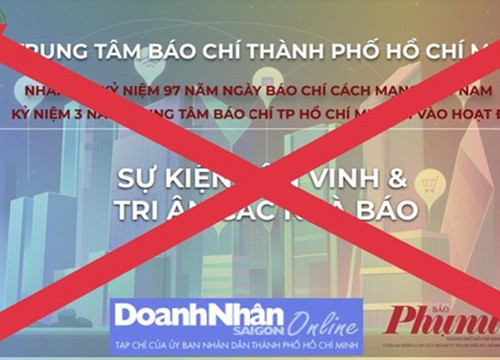 Giả mạo Trung tâm Báo chí TP.HCM kêu gọi tài trợ tri ân nhà báo