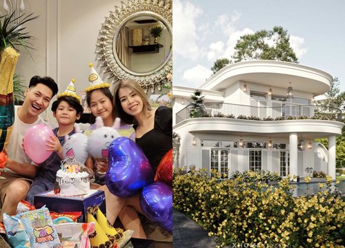 Mạnh Trường tậu biệt thự chục tỷ tặng bà xã và 2 con
