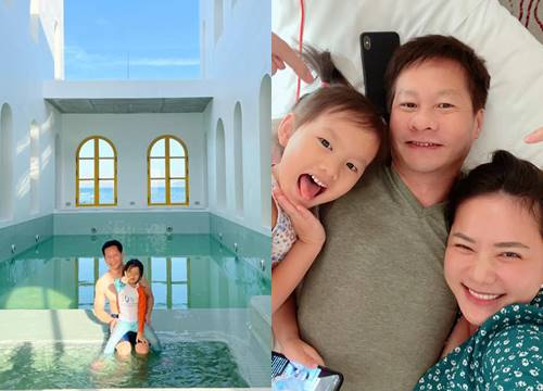 Khoe ảnh ông xã đại gia và con gái, Phan Như Thảo mong đẻ thêm nhóc tì dành tặng chồng
