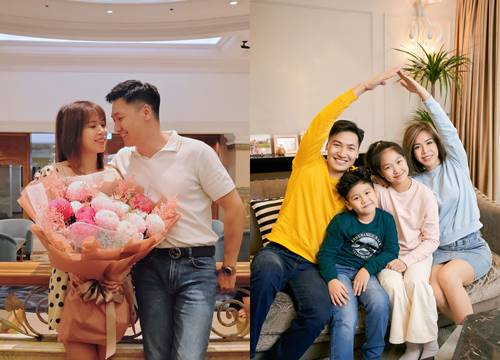 Mạnh Trường "Hương vị tình thân" mừng sinh nhật vợ ngọt ngào, khoe bà xã đang mang thai lần 3