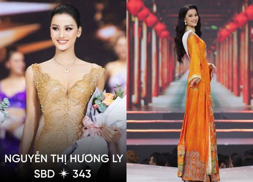 Visual Hương Ly tại bán kết Hoa hậu Hoàn vũ đêm qua... tới tay fan Thái