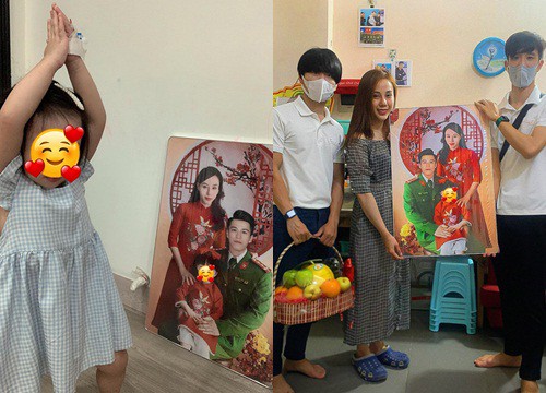 Thấy ảnh người cha đã hy sinh, bé gái nói 1 câu khiến ai cũng xúc động