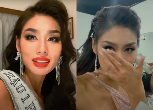 Khung ảnh Thảo Nhi Lê bật khóc ở hậu trường thi nhan sắc lần đầu hé lộ
