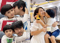 Thanh Bình hạnh phúc khi được gặp con trai, được vợ cũ tạo điều kiện để bù đắp cho bé