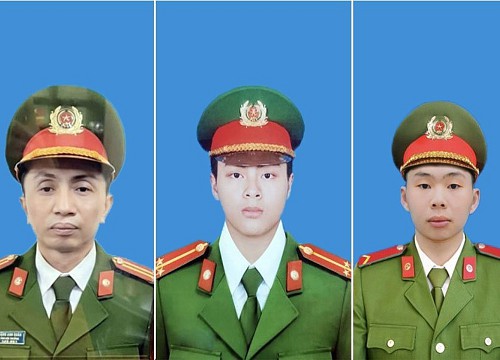 Chủ tịch nước tặng Huân chương Chiến công hạng Nhất cho 3 cảnh sát hy sinh