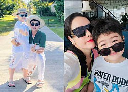 Nhat Kim Anh happily reunited with her ex-husband to take her children to travel abroad