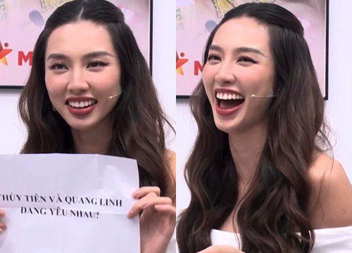 Thuy Tien reacts strangely when asked directly &quot;in love with Quang Linh&quot;, revealing her plan to get married