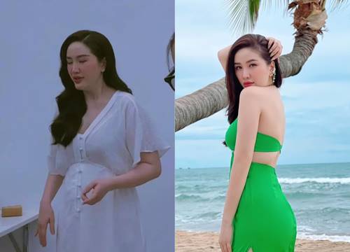 Bao Thy is suspected of being pregnant for the second time, revealing a series of big belly photos that surprised people