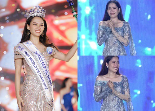 Mai Phuong was crowned Miss World Vietnam 2022, Nam Em bowed her head and kept crying after coming out of the top 5