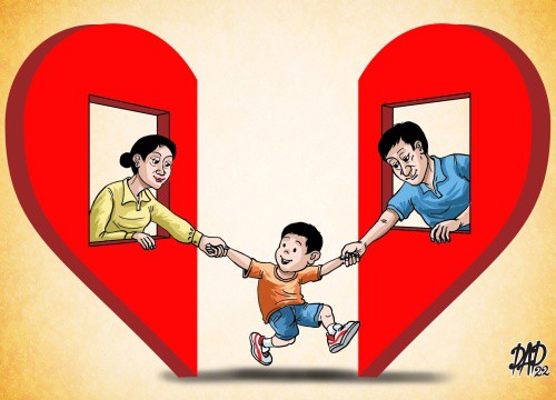 Sau ly hôn, đừng để con trẻ tổn thương